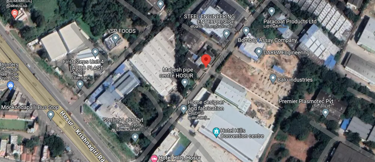 Location map showing Inspire facility address